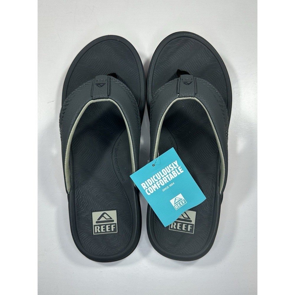 Reef Offshore Men's 9 Gray/Black/Tan CJ6776 High‎ Arch Support NWT